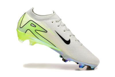 Nike Air Zoom Mercurial Vapor 16 Elite FG Firm Ground Soccer Cleats - White/Black/Yellow