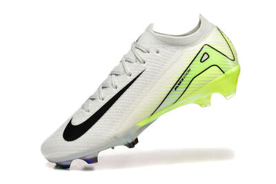 Nike Air Zoom Mercurial Vapor 16 Elite FG Firm Ground Soccer Cleats - White/Black/Yellow