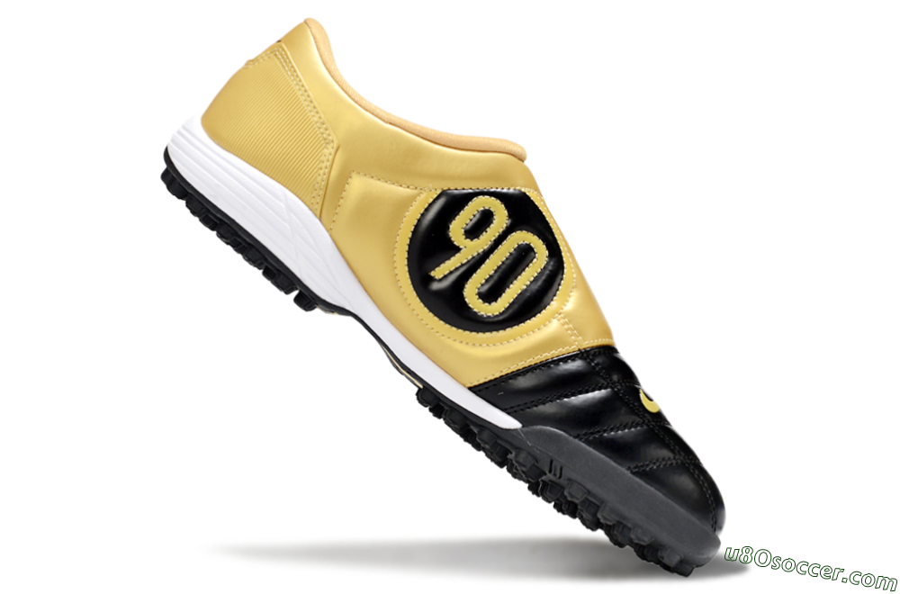 Nike Total 90 III TF Artificial Turf Soccer Shoes - Black/Yellow/White 5