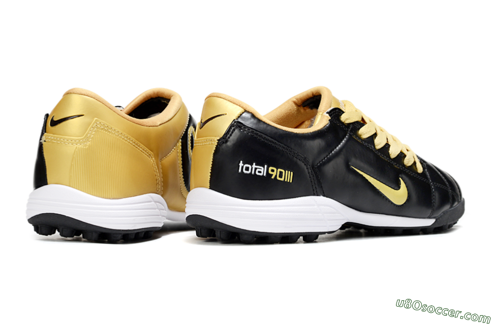 Nike Total 90 III TF Artificial Turf Soccer Shoes - Black/Yellow/White 7