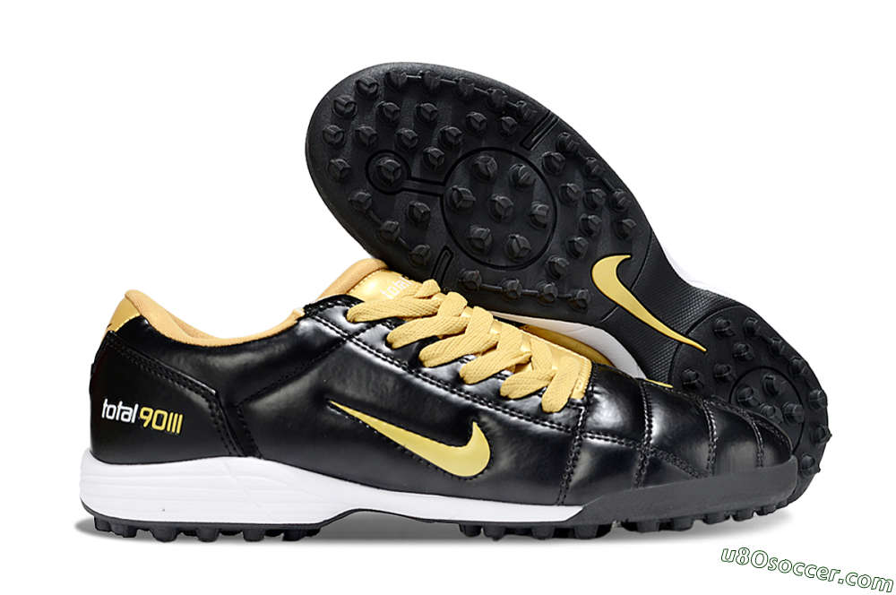 Nike Total 90 III TF Artificial Turf Soccer Shoes - Black/Yellow/White 1