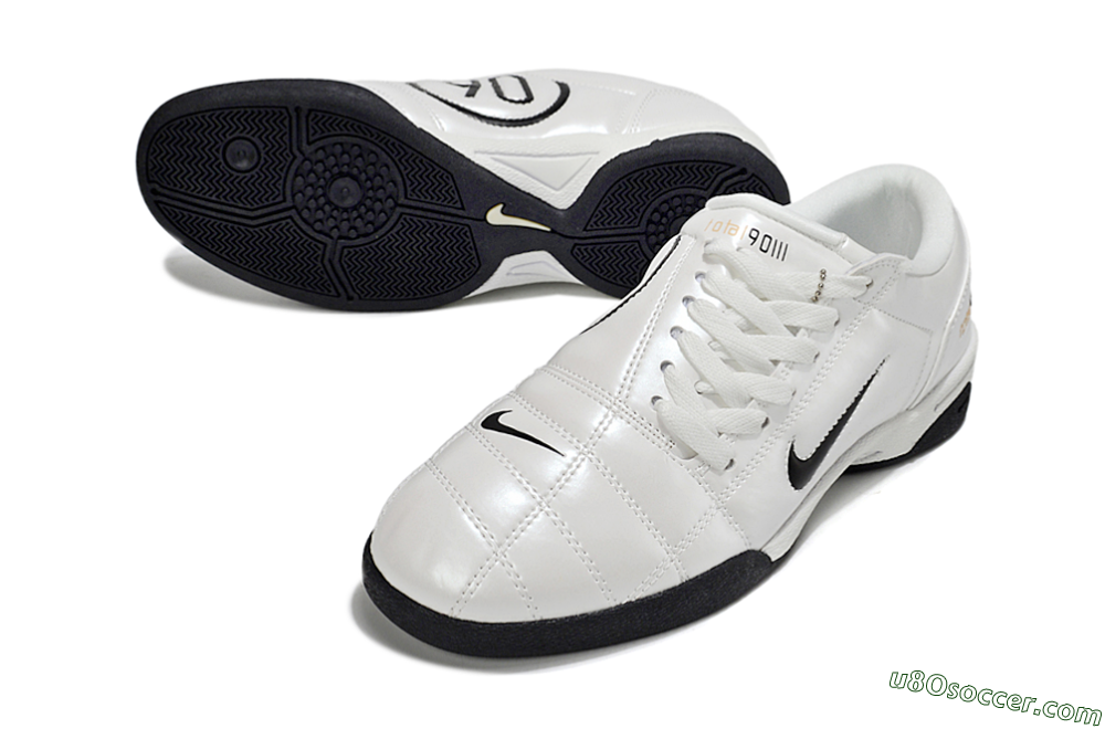 Nike Total 90 III IC Indoor & Futsal Soccer Shoes - Beige/Black/White 3