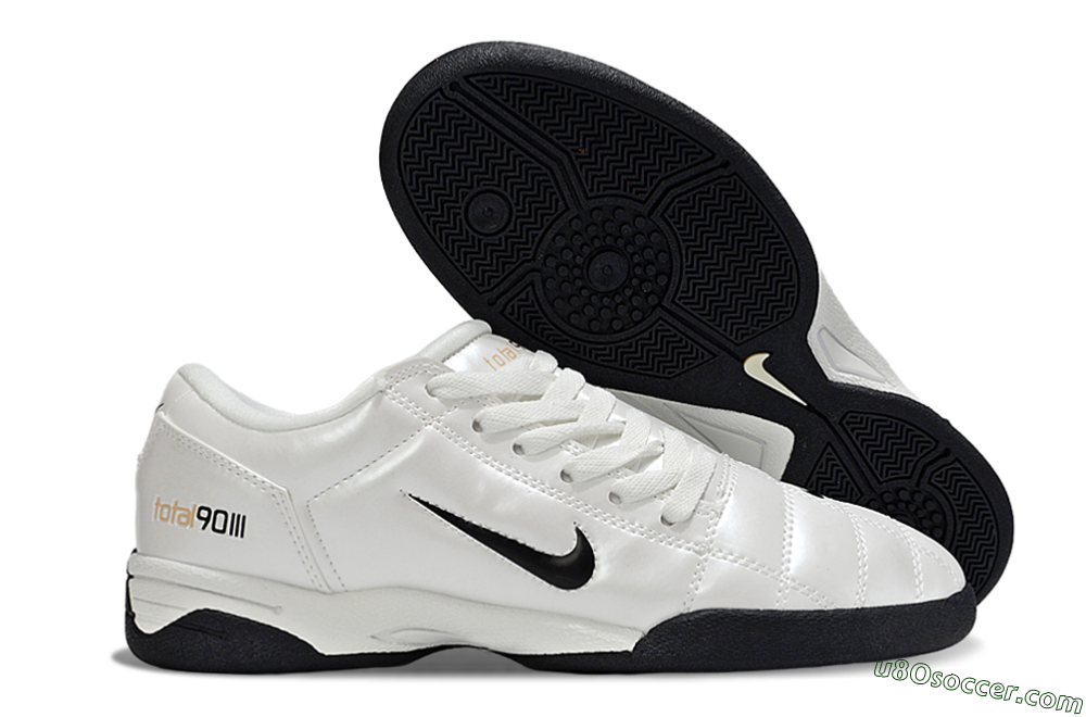 Nike Total 90 III IC Indoor & Futsal Soccer Shoes - Beige/Black/White 1