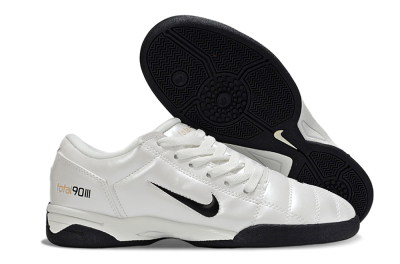 Nike Total 90 III IC Indoor & Futsal Soccer Shoes - Beige/Black/White