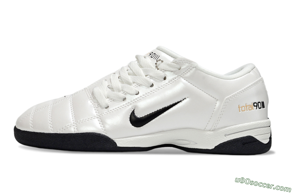 Nike Total 90 III IC Indoor & Futsal Soccer Shoes - Beige/Black/White 2