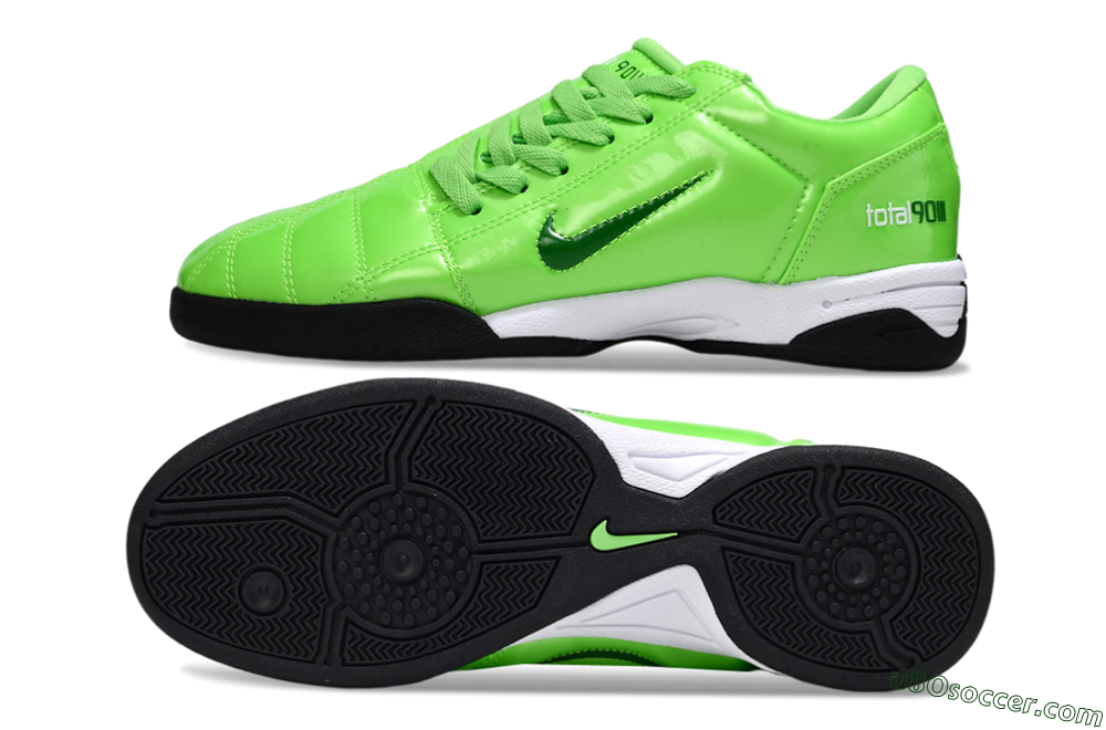 Nike Total 90 III IC Indoor & Futsal Soccer Shoes - Yellow/Green/White 0