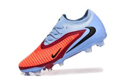 Nike Phantom 6 Low Elite FG Firm Ground Soccer Cleats - Blue/Red/Black