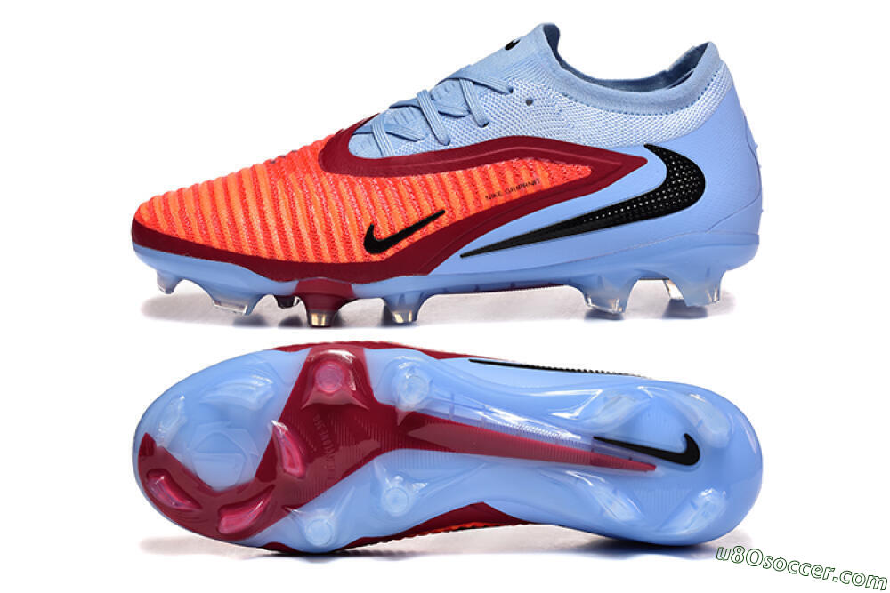 Nike Phantom 6 Low Elite FG Firm Ground Soccer Cleats - Blue/Red/Black 0