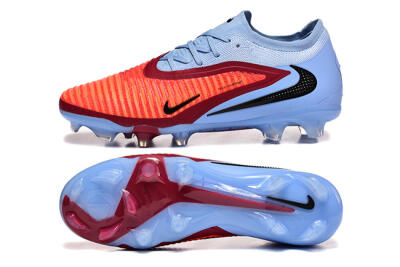 Nike Phantom 6 Low Elite FG Firm Ground Soccer Cleats - Blue/Red/Black
