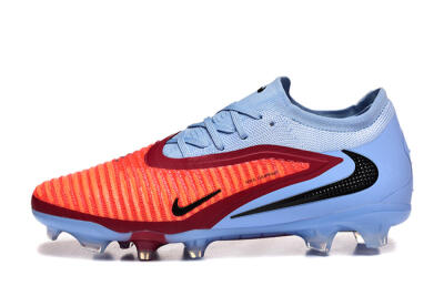 Nike Phantom 6 Low Elite FG Firm Ground Soccer Cleats - Blue/Red/Black