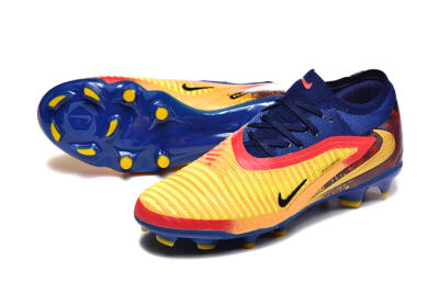 Nike Phantom 6 Low Elite FG Firm Ground Soccer Cleats - Blue/Gold/Red