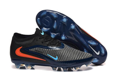 Nike Phantom 6 Low Elite FG Firm Ground Soccer Cleats - Black/Blue/Red