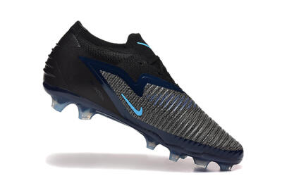 Nike Phantom 6 Low Elite FG Firm Ground Soccer Cleats - Black/Blue/Red