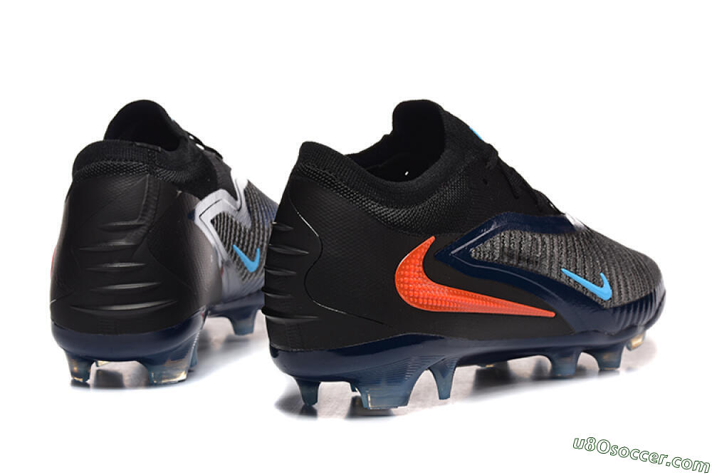 Nike Phantom 6 Low Elite FG Firm Ground Soccer Cleats - Black/Blue/Red 9