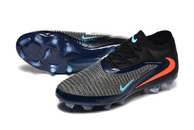 Nike Phantom 6 Low Elite FG Firm Ground Soccer Cleats - Black/Blue/Red