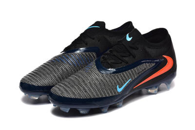 Nike Phantom 6 Low Elite FG Firm Ground Soccer Cleats - Black/Blue/Red