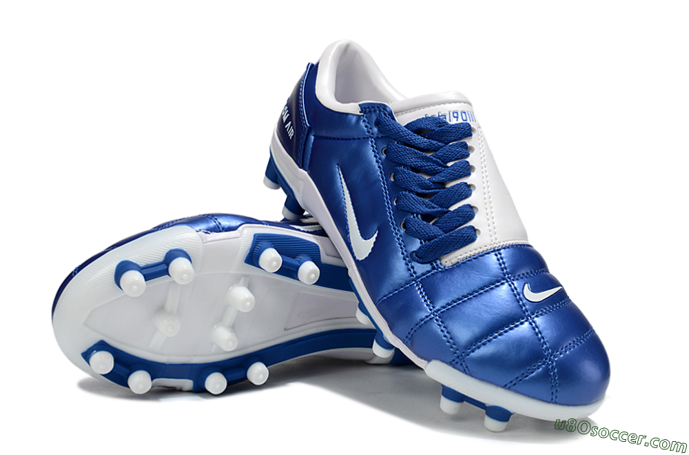 Nike Air Zoom Total 90 III FG Firm Ground Soccer Cleats - Blue/White 4