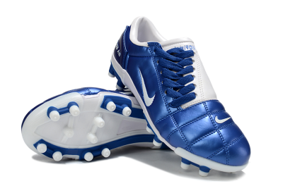 Nike Air Zoom Total 90 III FG Firm Ground Soccer Cleats - Blue/White