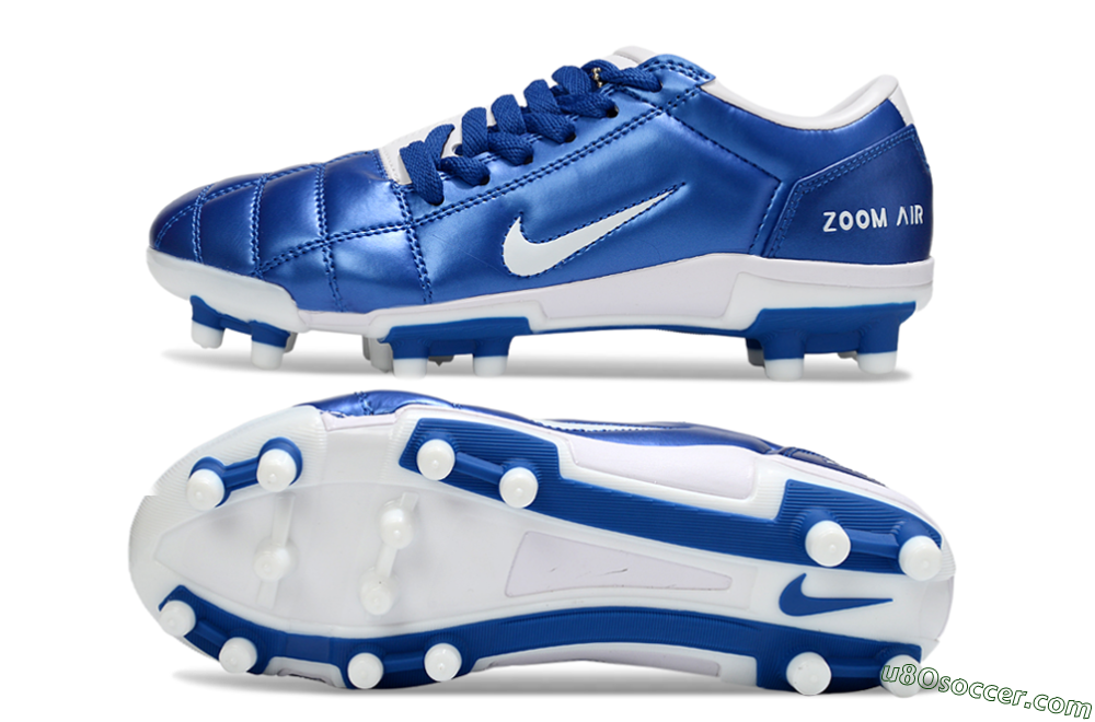 Nike Air Zoom Total 90 III FG Firm Ground Soccer Cleats - Blue/White 0