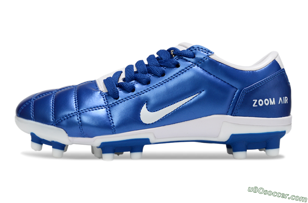 Nike Air Zoom Total 90 III FG Firm Ground Soccer Cleats - Blue/White 2