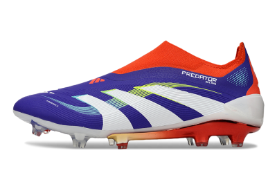 Adidas Predator 25 Elite Laceless FG Firm Ground Soccer Cleats - Blue/White/Red