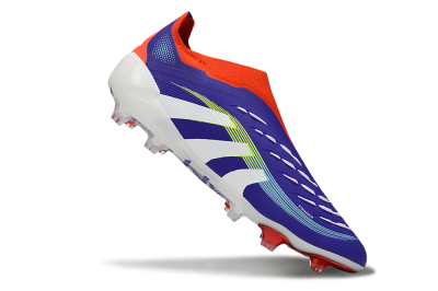 Adidas Predator 25 Elite Laceless FG Firm Ground Soccer Cleats - Blue/White/Red