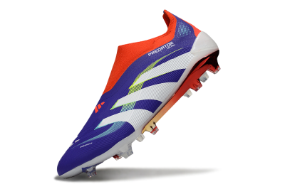 Adidas Predator 25 Elite Laceless FG Firm Ground Soccer Cleats - Blue/White/Red