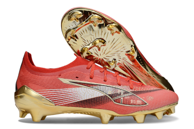 Puma Ultra 5 Ultimate FG Firm Ground Soccer Cleats - Red/White/Gold