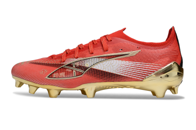 Puma Ultra 5 Ultimate FG Firm Ground Soccer Cleats - Red/White/Gold