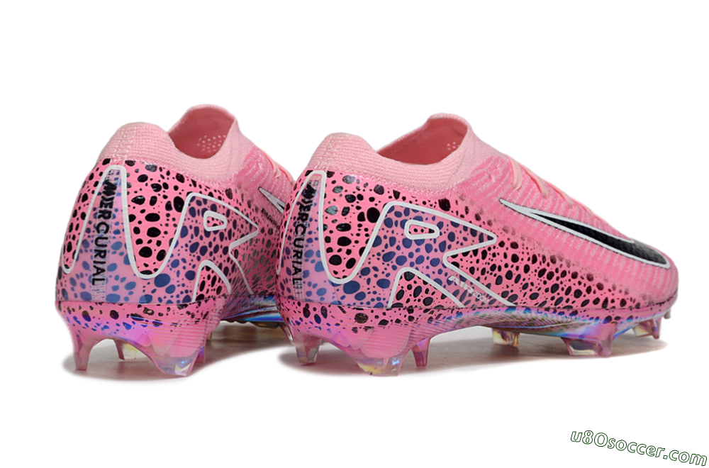 Nike Air Zoom Mercurial Vapor 16 Elite FG Firm Ground Soccer Cleats - Pink/Blue/Black 6