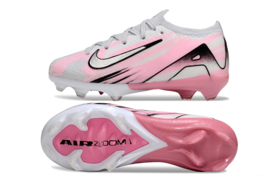 Nike Air Zoom Mercurial Vapor 16 Elite FG Firm Ground Soccer Cleats - Grey/Silver/Pink