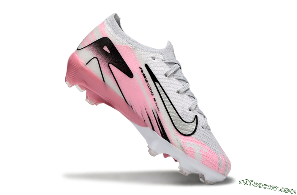 Nike Air Zoom Mercurial Vapor 16 Elite FG Firm Ground Soccer Cleats - Grey/Silver/Pink 4