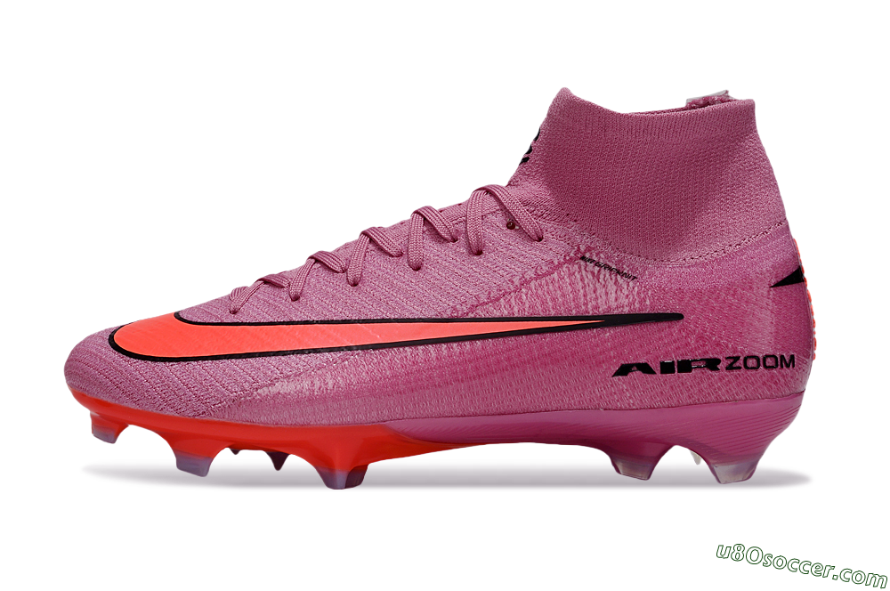 Nike Air Zoom Mercurial Superfly 10 Elite FG Firm Ground Soccer Cleats - Red/Black/Orange 2
