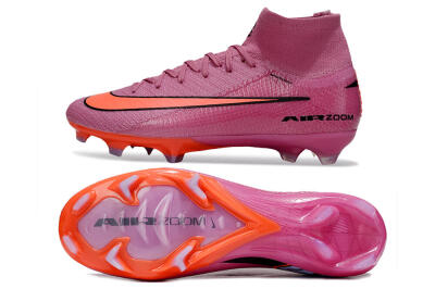 Nike Air Zoom Mercurial Superfly 10 Elite FG Firm Ground Soccer Cleats - Red/Black/Orange