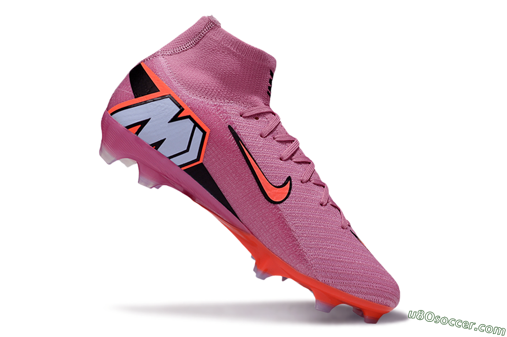 Nike Air Zoom Mercurial Superfly 10 Elite FG Firm Ground Soccer Cleats - Red/Black/Orange 5