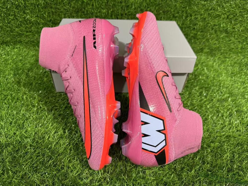 Nike Air Zoom Mercurial Superfly 10 Elite FG Firm Ground Soccer Cleats - Red/Black/Orange
