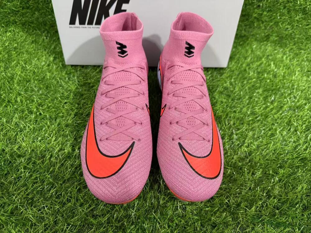 Nike Air Zoom Mercurial Superfly 10 Elite FG Firm Ground Soccer Cleats - Red/Black/Orange