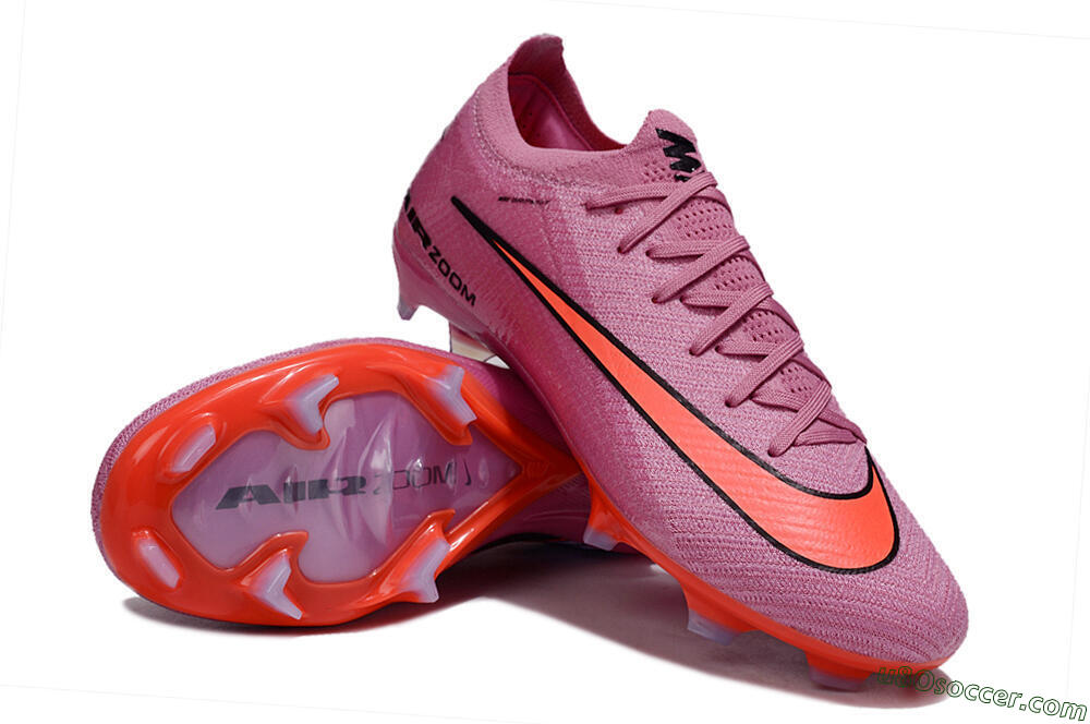 Nike Air Zoom Mercurial Vapor 16 Elite FG Firm Ground Soccer Cleats - Red/Black/Orange 4