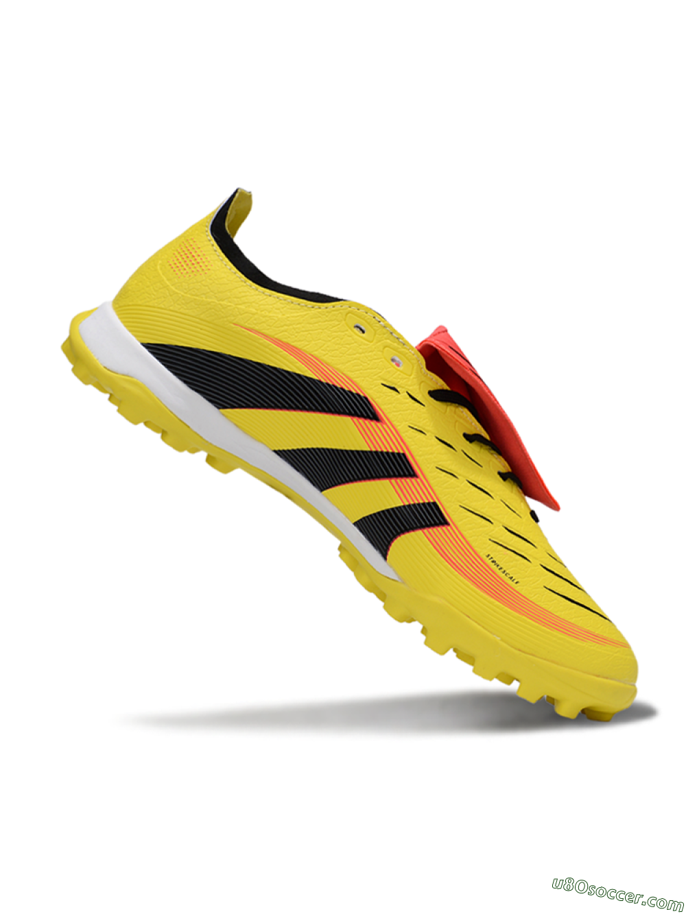 Adidas Predator 25 Elite Foldover Tongue TF Artificial Turf Soccer Shoes - Yellow/Black/Red 3