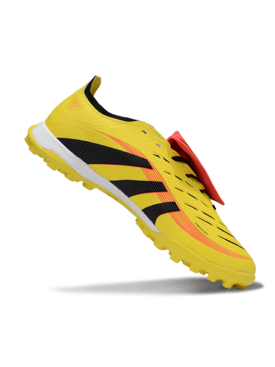 Adidas Predator 25 Elite Foldover Tongue TF Artificial Turf Soccer Shoes - Yellow/Black/Red
