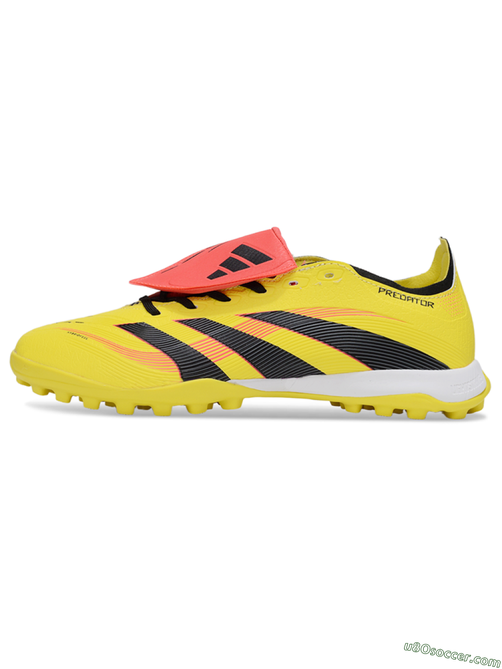 Adidas Predator 25 Elite Foldover Tongue TF Artificial Turf Soccer Shoes - Yellow/Black/Red 2