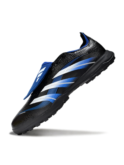 Adidas Predator 25 Elite Foldover Tongue TF Artificial Turf Soccer Shoes - Black/White/Blue