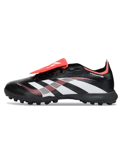 Adidas Predator 25 Elite Foldover Tongue TF Artificial Turf Soccer Shoes - Black/White/Red