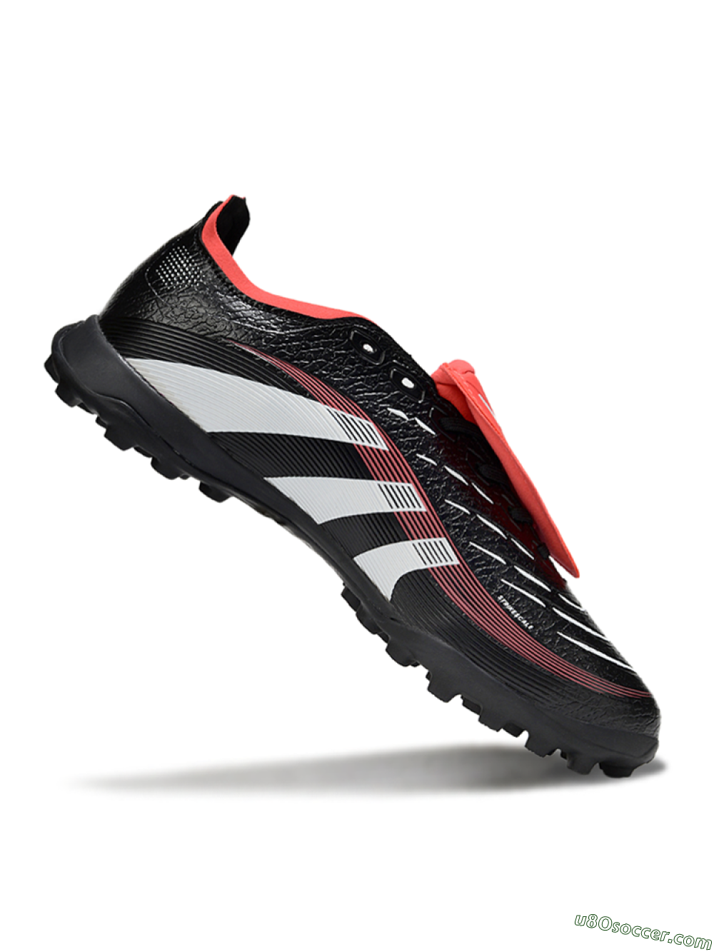 Adidas Predator 25 Elite Foldover Tongue TF Artificial Turf Soccer Shoes - Black/White/Red 4