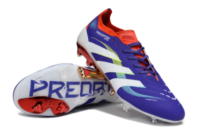 Adidas Predator 25 Elite FG Firm Ground Soccer Cleats - Blue/White/Red