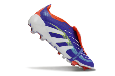 Adidas Predator 25 Elite Foldover Tongue FG Firm Ground Soccer Cleats - Blue/White/Red