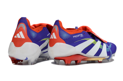 Adidas Predator 25 Elite Foldover Tongue FG Firm Ground Soccer Cleats - Blue/White/Red