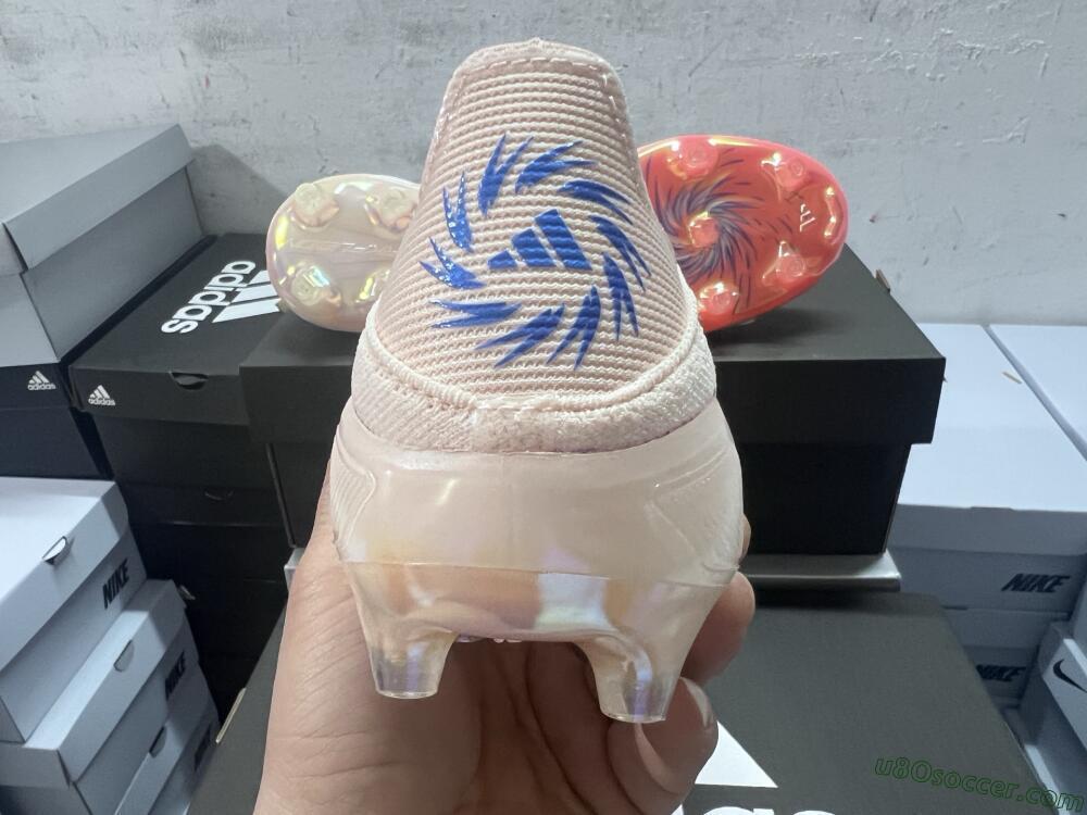 Adidas F50 Elite Laceless FG Firm Ground Soccer Cleats - Pink/Blue/Gold
