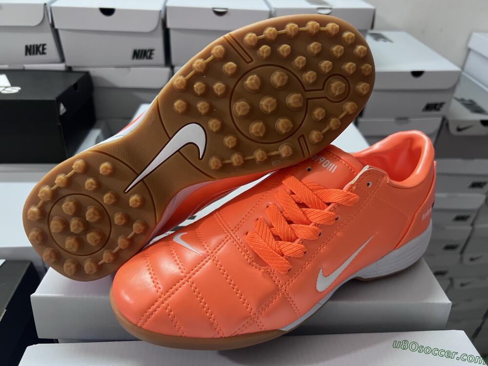 Nike Total 90 III TF Artificial Turf Soccer Shoes - Orange/White