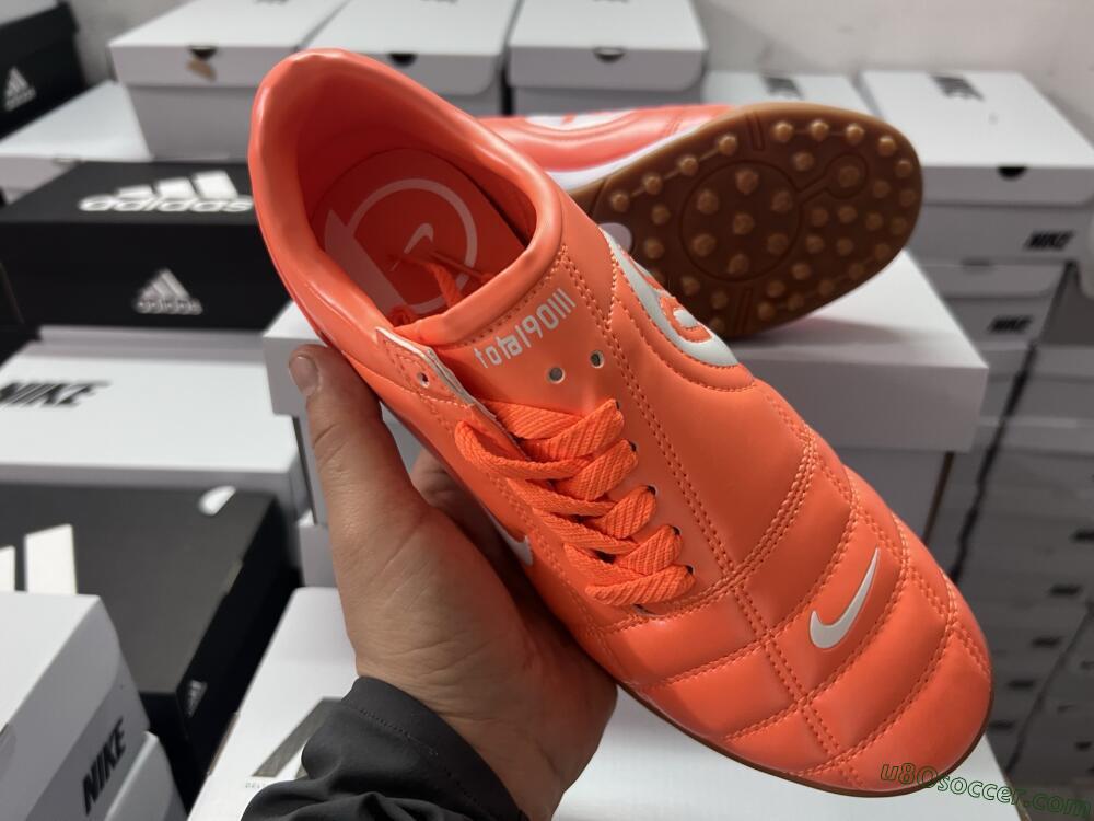 Nike Total 90 III TF Artificial Turf Soccer Shoes - Orange/White